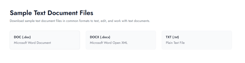 document sample file