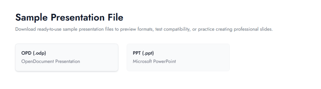 sample presentation file