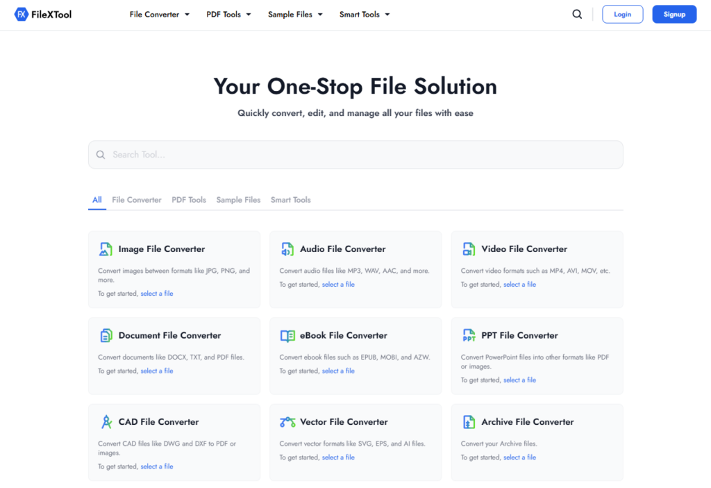step 1 open the filextool website