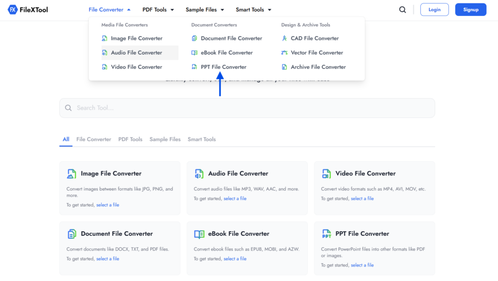 step 3 select the ppt file converter option