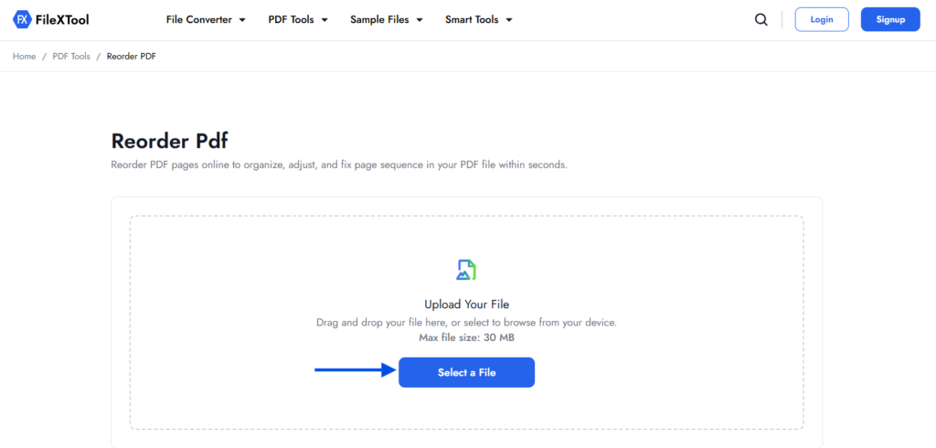 step 4 upload your pdf file