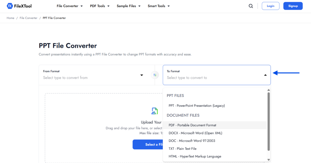 step 5 choose the convert to type