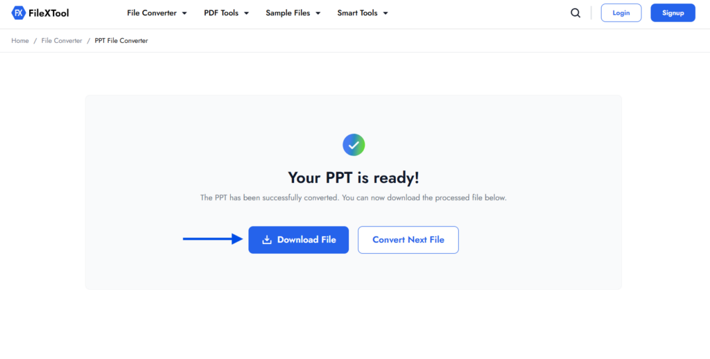 step 8 click on download to save the converted pdf