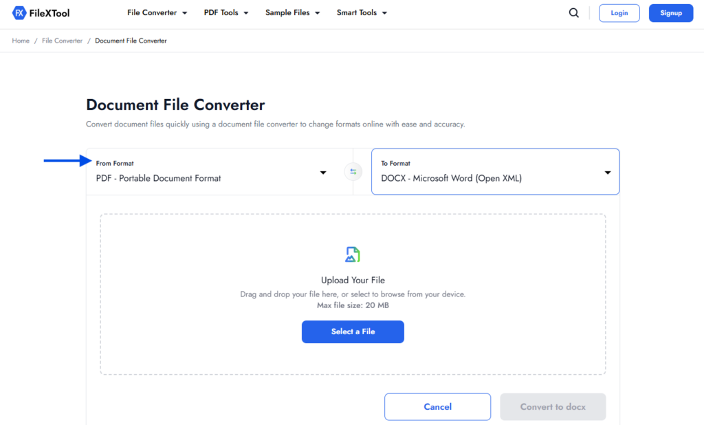 step 4 choose the file format
