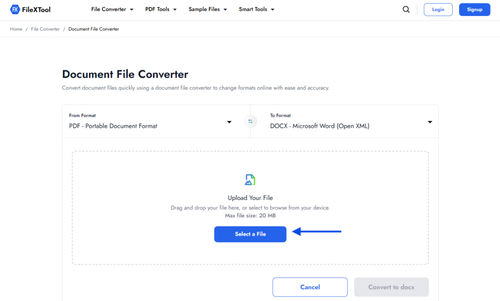 step 5 upload your file

