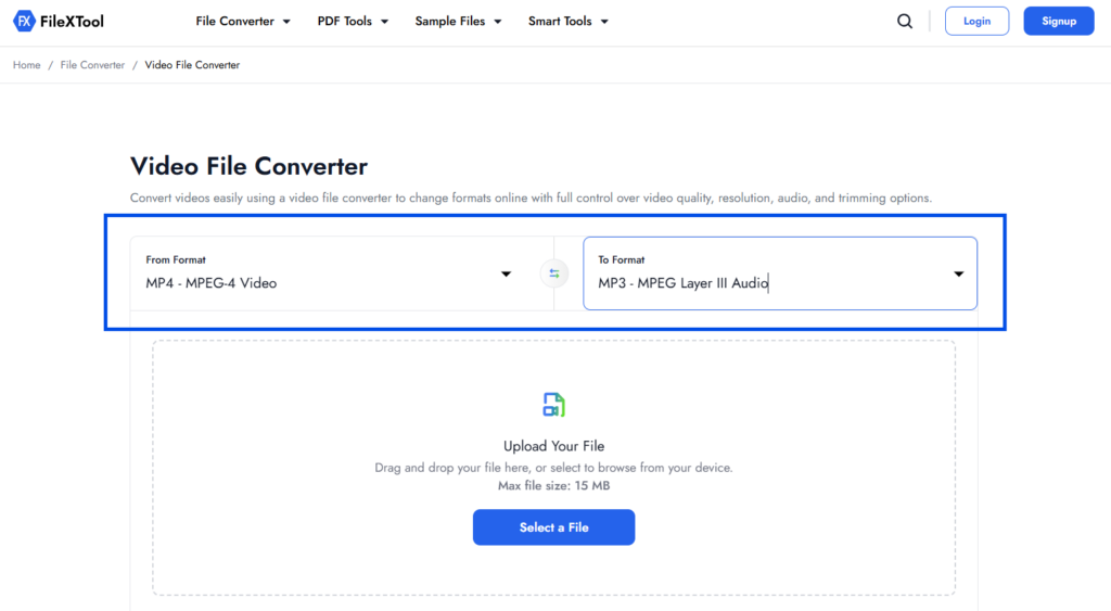 step 4 select the file format
