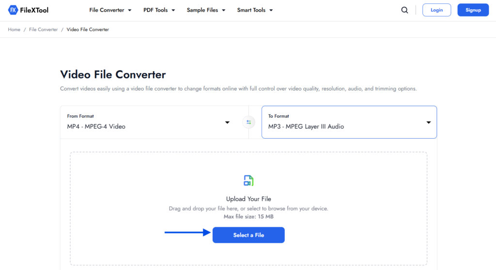 step 5 upload your video file
