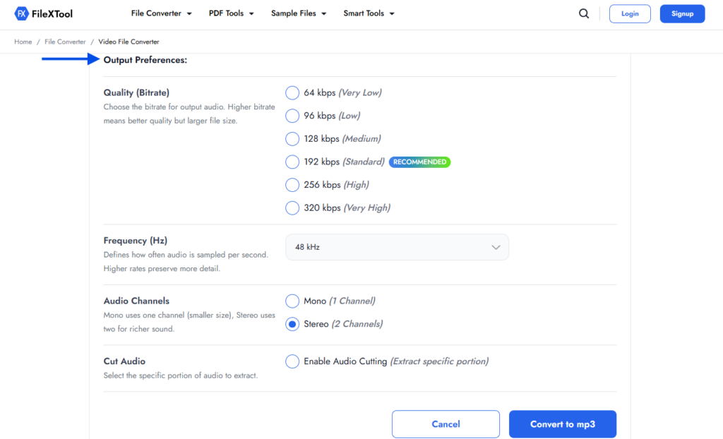 step 6 adjust output settings (optional)