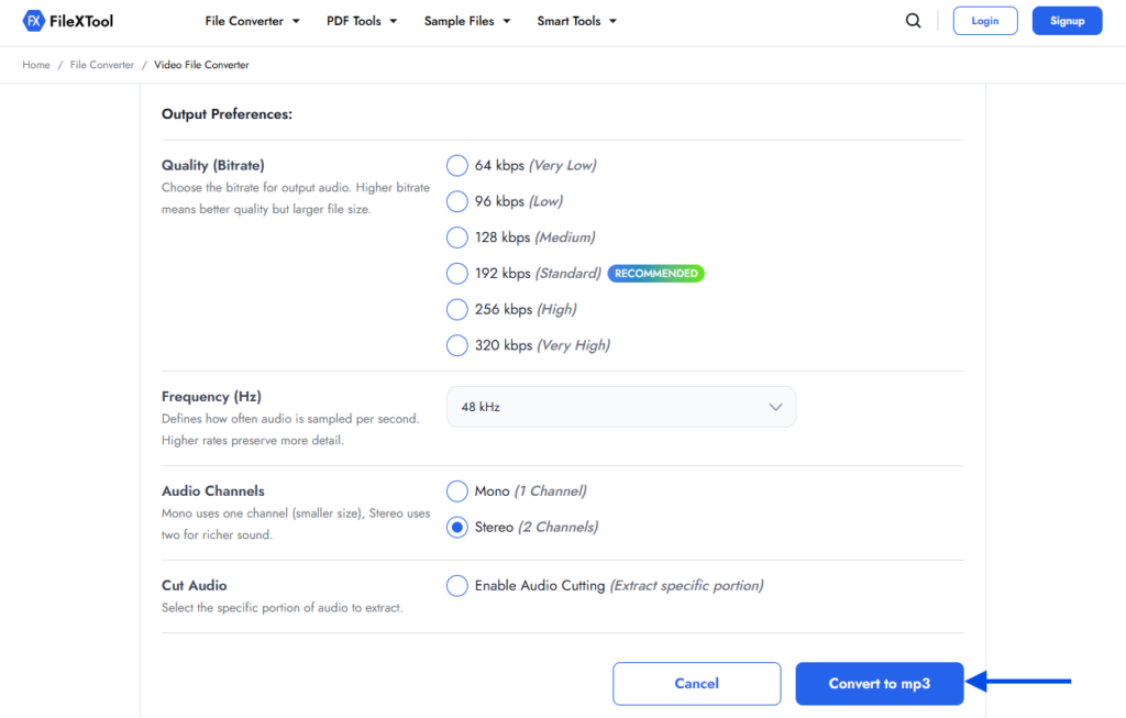 step 7 click on convert