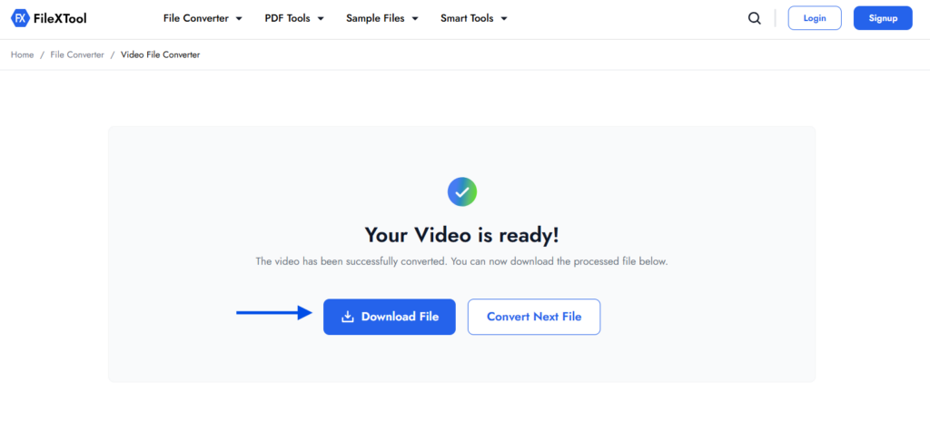 step 8 download the converted file