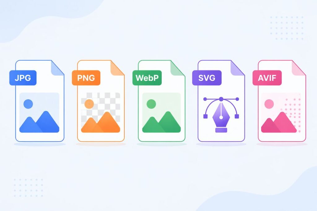 common web image formats