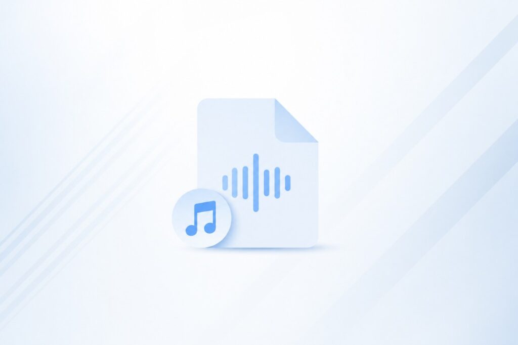 what are audio file formats